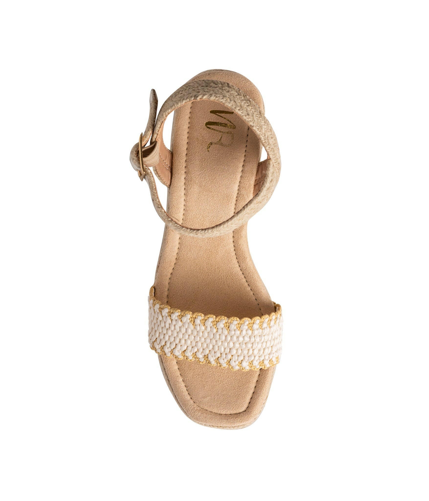 Elise Platform Sandals in Off White.