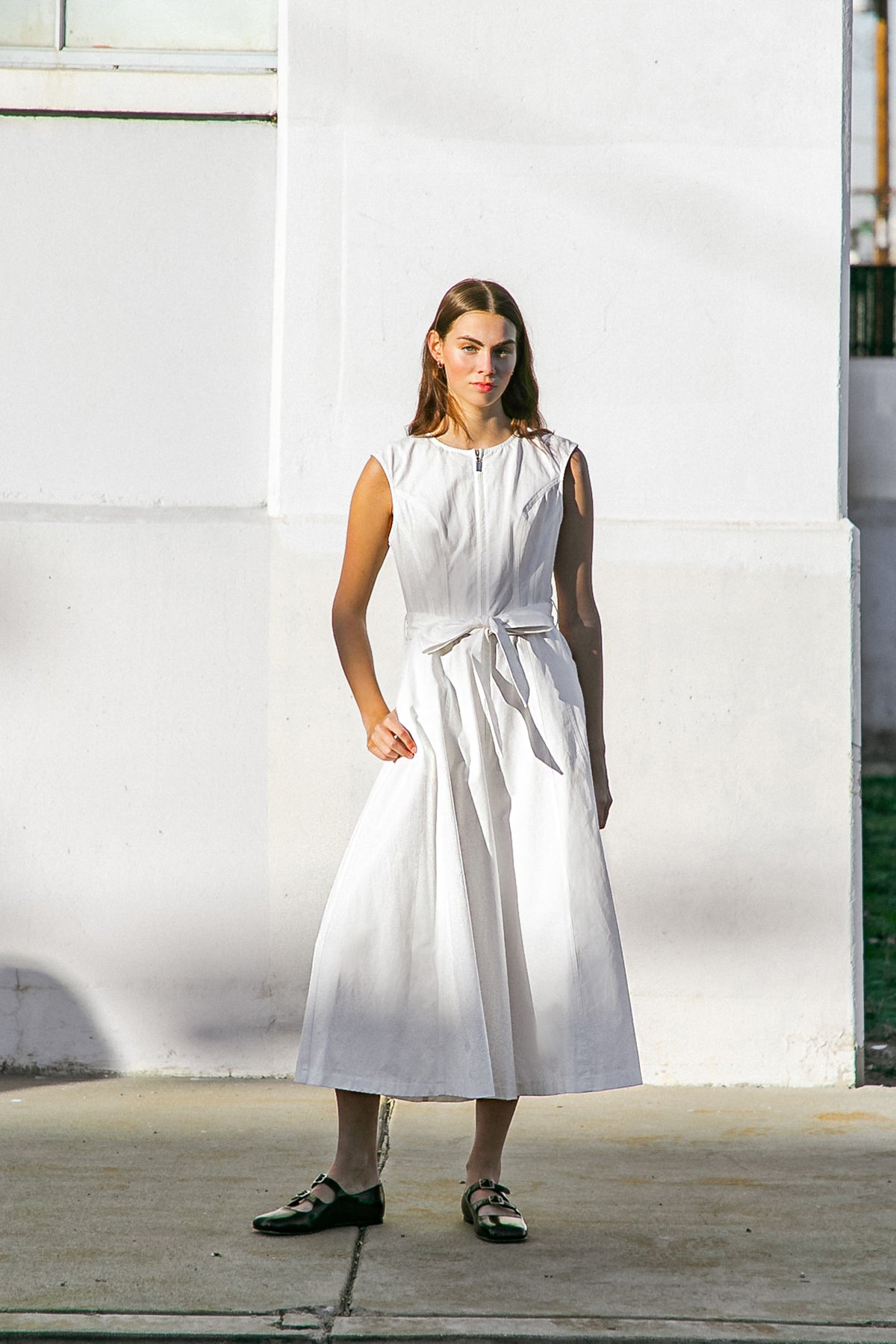 DELICATE DREAMS WOVEN MIDI DRESS - MaraFormigone