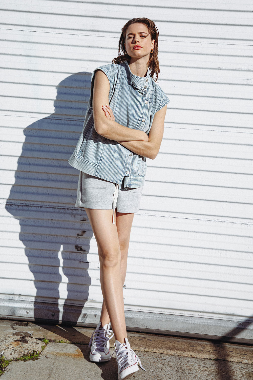 LATE SUMMER NIGHTS DENIM VEST - MaraFormigone