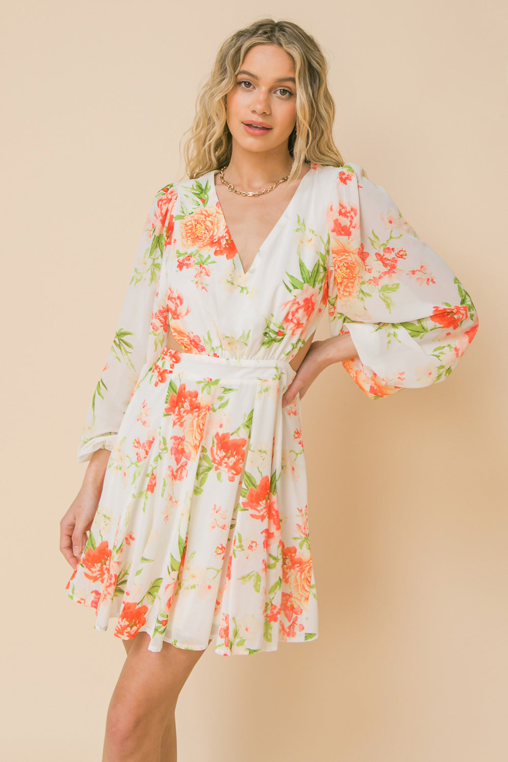 HEART OF PARADISE WOVEN MINI DRESS - MaraFormigone