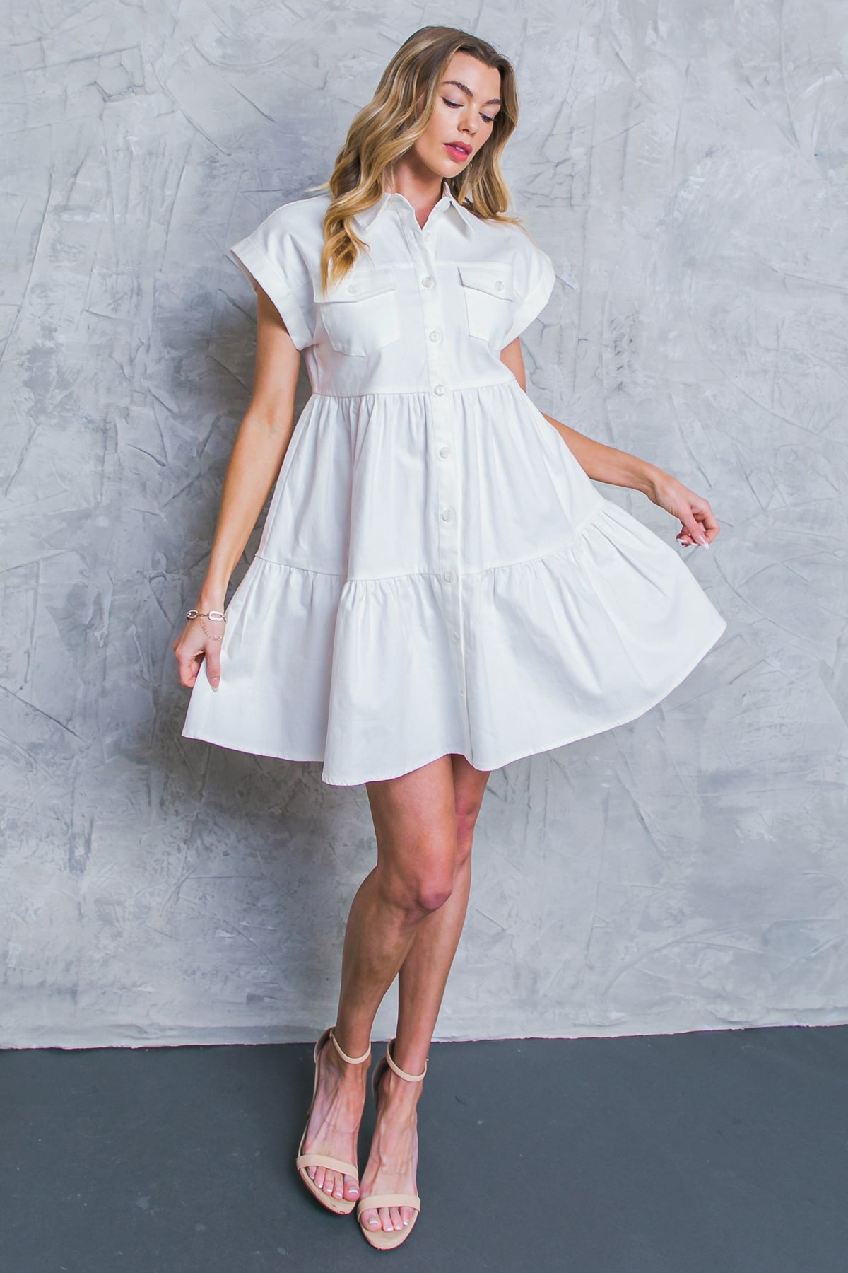 LIVE IN THE MOMENT DENIM MINI DRESS - MaraFormigone