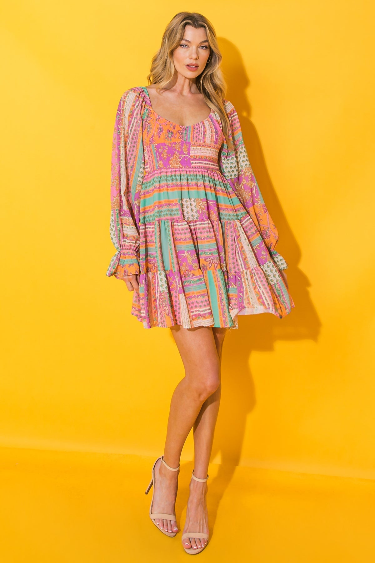 REDEEMING LOVE WOVEN MINI DRESS - MaraFormigone