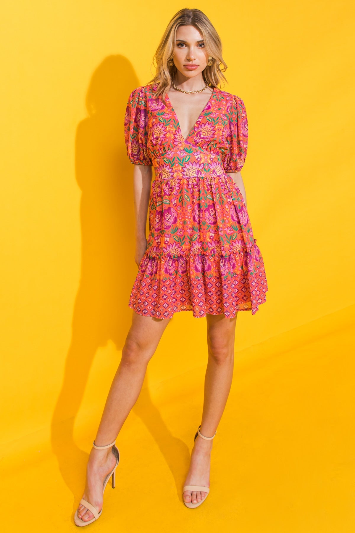 THE LAST LETTER FROM WOVEN MINI DRESS - MaraFormigone