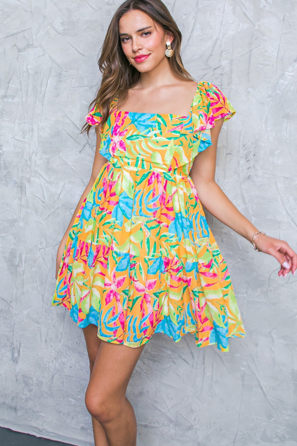 SHINING SANDS WOVEN MINI DRESS - MaraFormigone