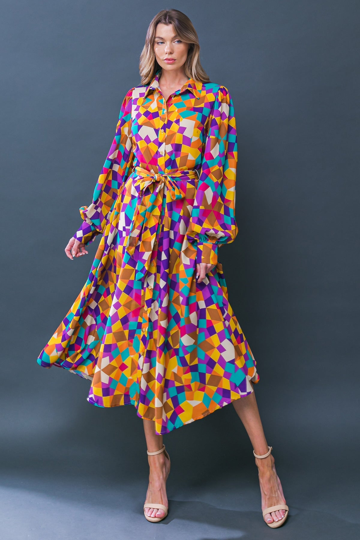 VESTIDO MIDI TEJIDO CAMBIO EN EL AIRE