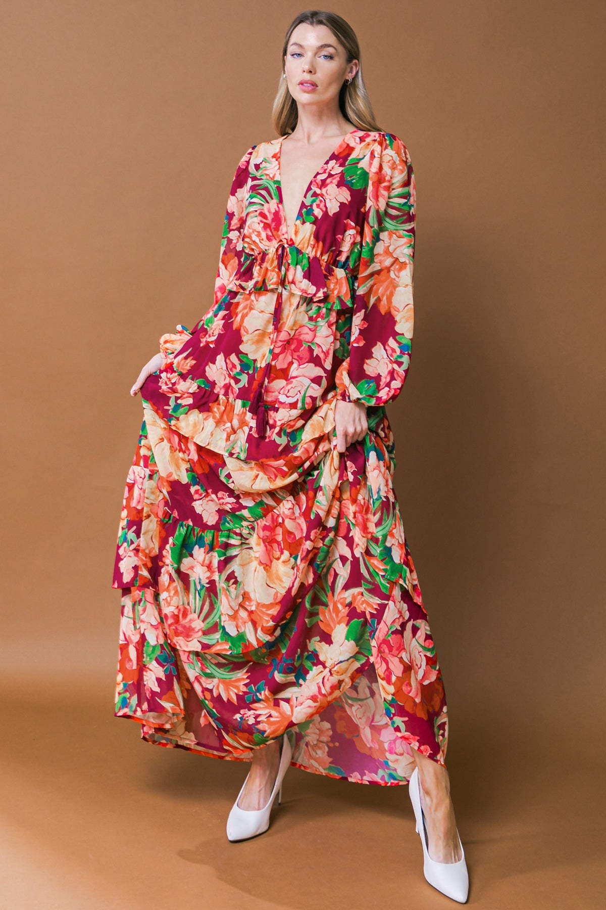 LEAVE YOU SPEECHLESS WOVEN MAXI DRESS - MaraFormigone