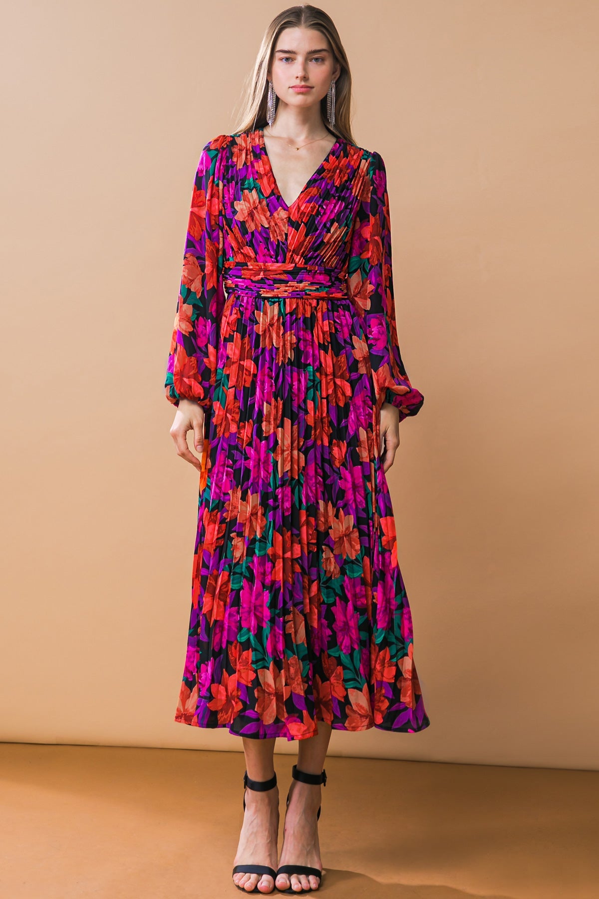 OUR BEAUTIFUL LOVE WOVEN MIDI DRESS - MaraFormigone