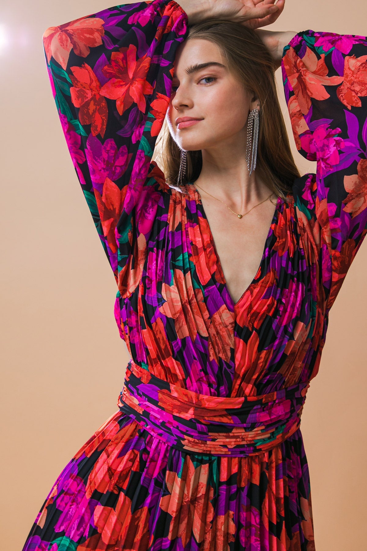 OUR BEAUTIFUL LOVE WOVEN MIDI DRESS - MaraFormigone