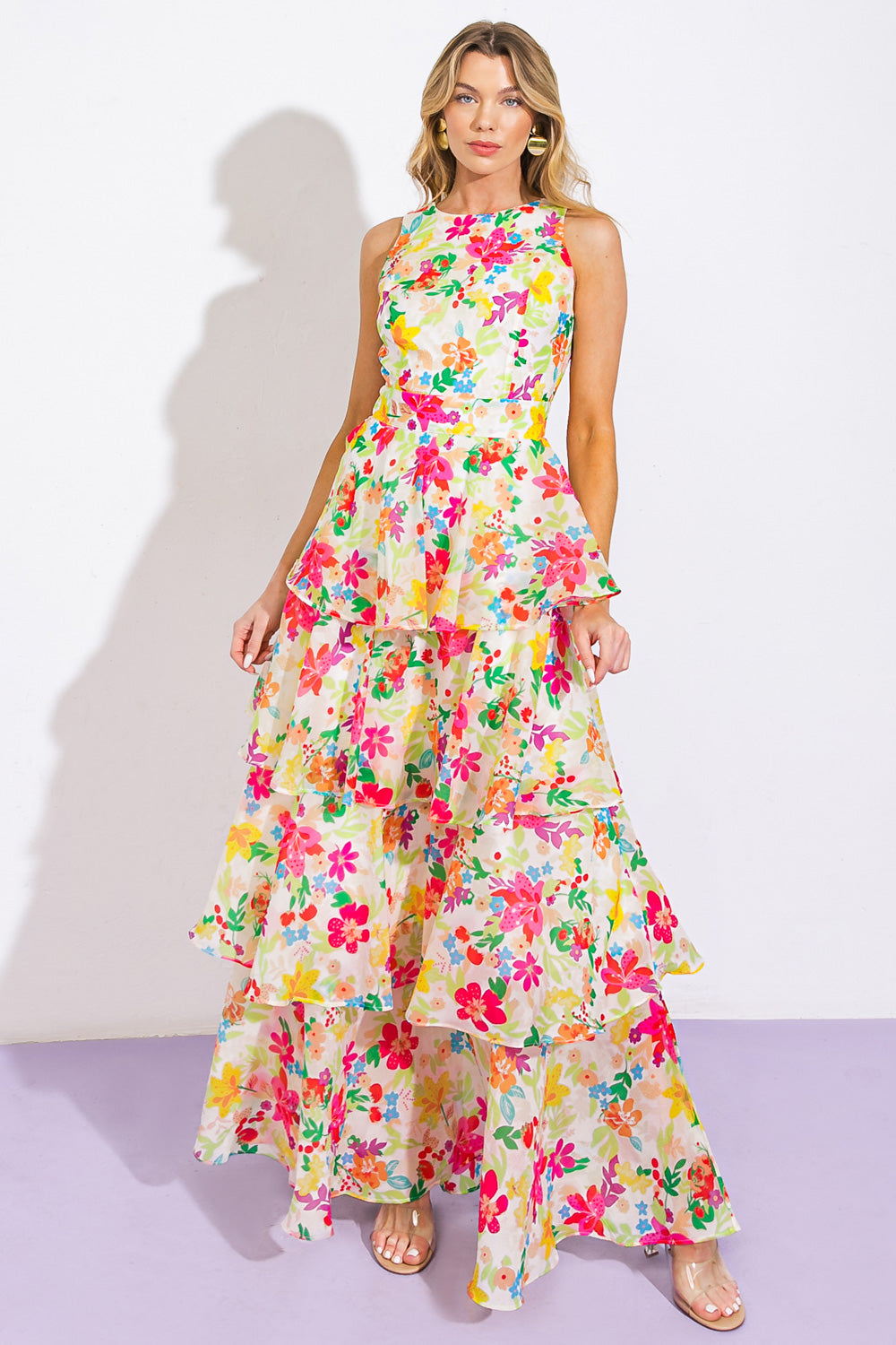DEL REY HIGH RISE WOVEN MAXI DRESS - MaraFormigone