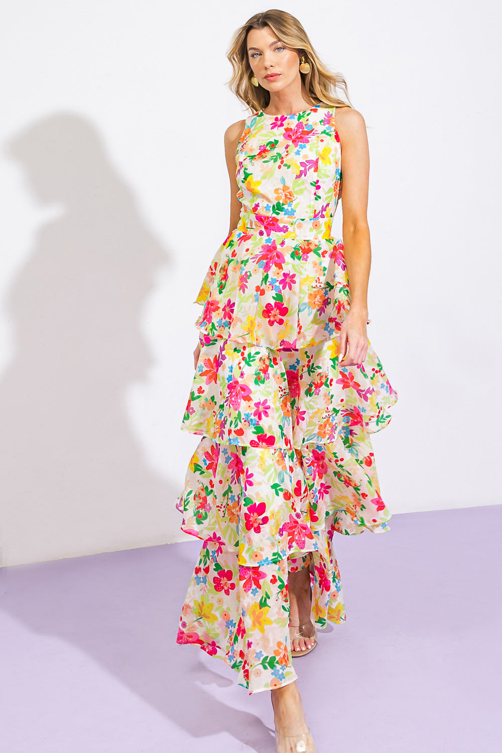 DEL REY HIGH RISE WOVEN MAXI DRESS - MaraFormigone