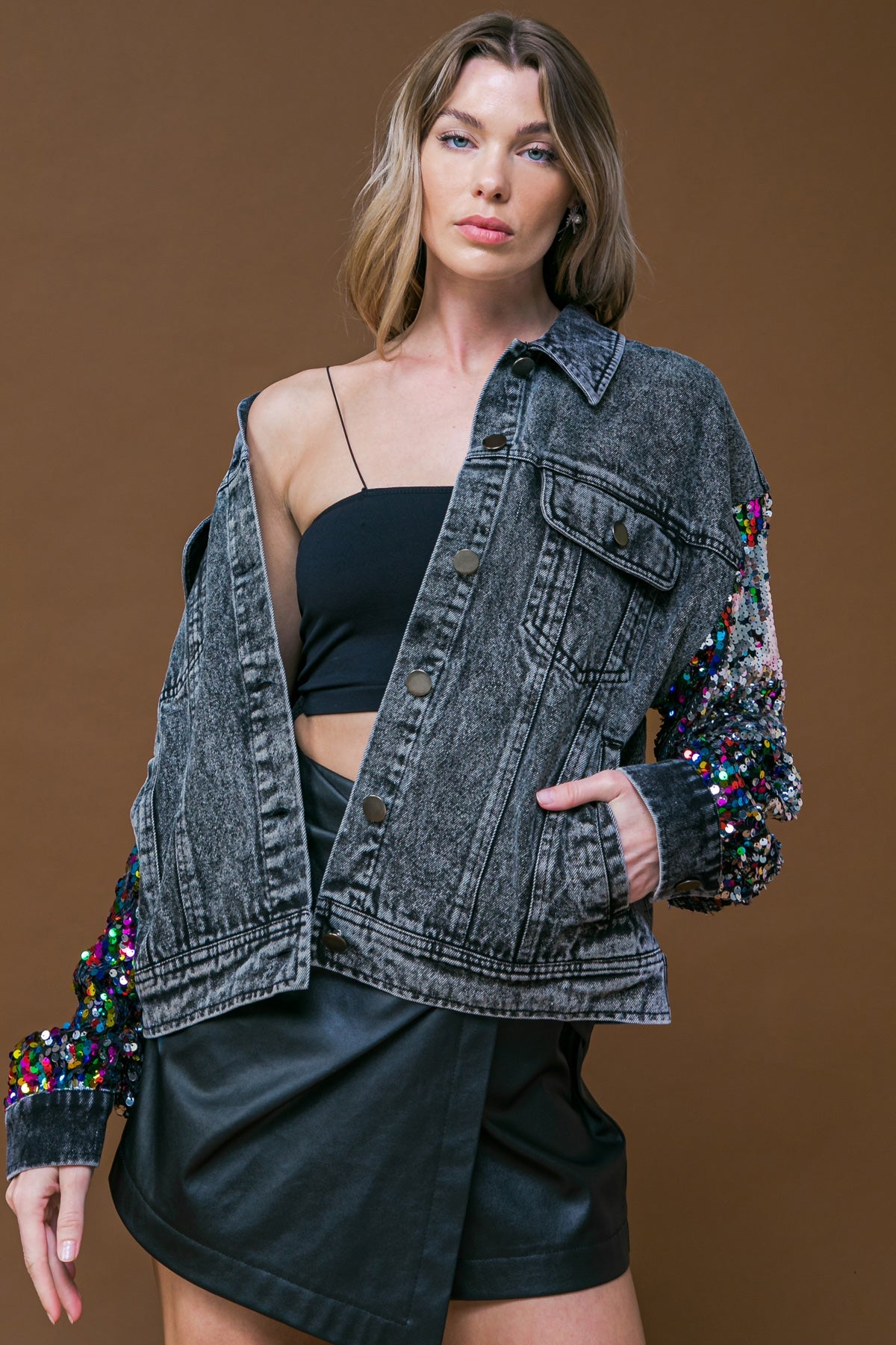 GOING THERE WASHED DENIM JACKET - MaraFormigone