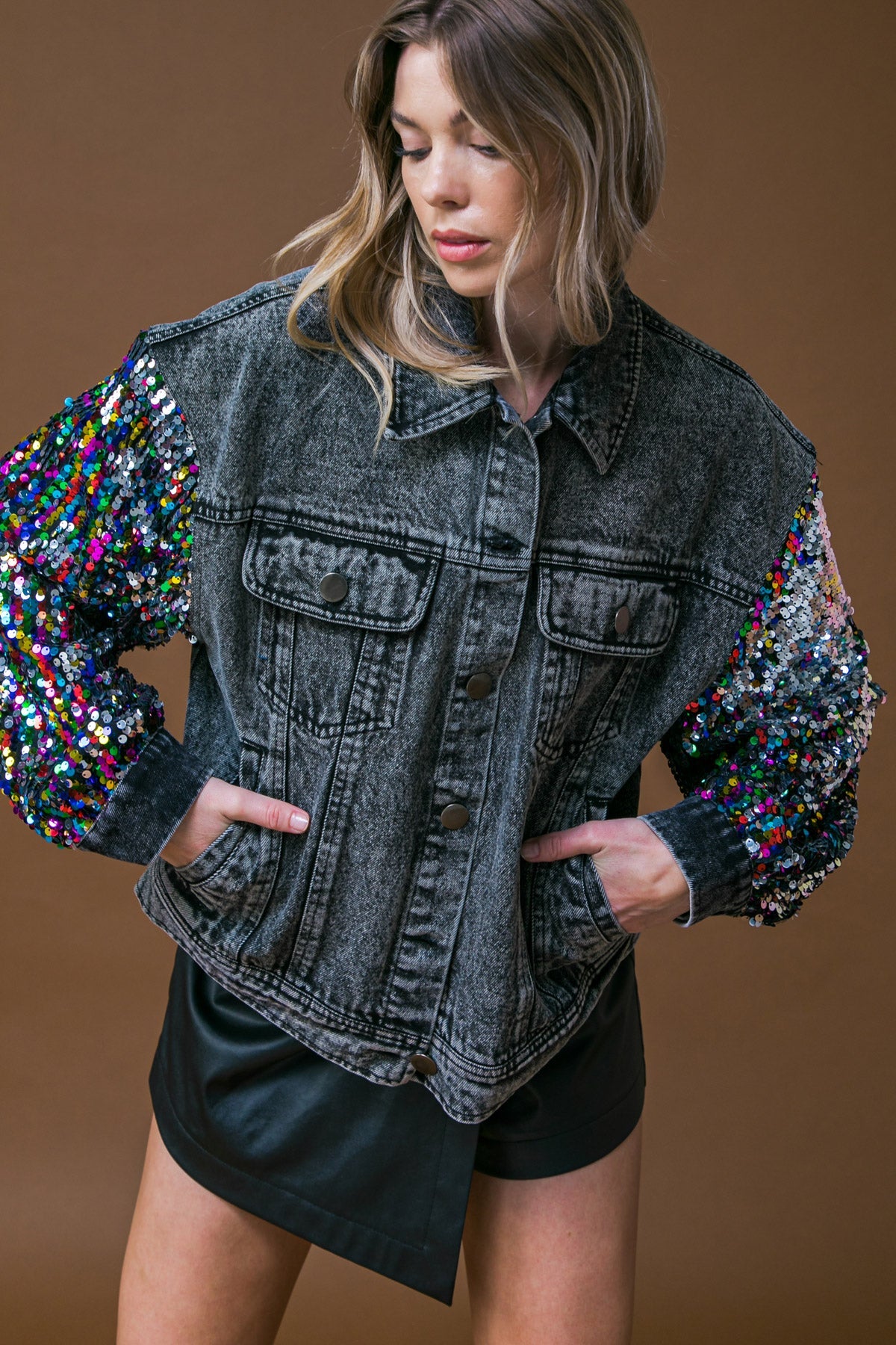 GOING THERE WASHED DENIM JACKET - MaraFormigone