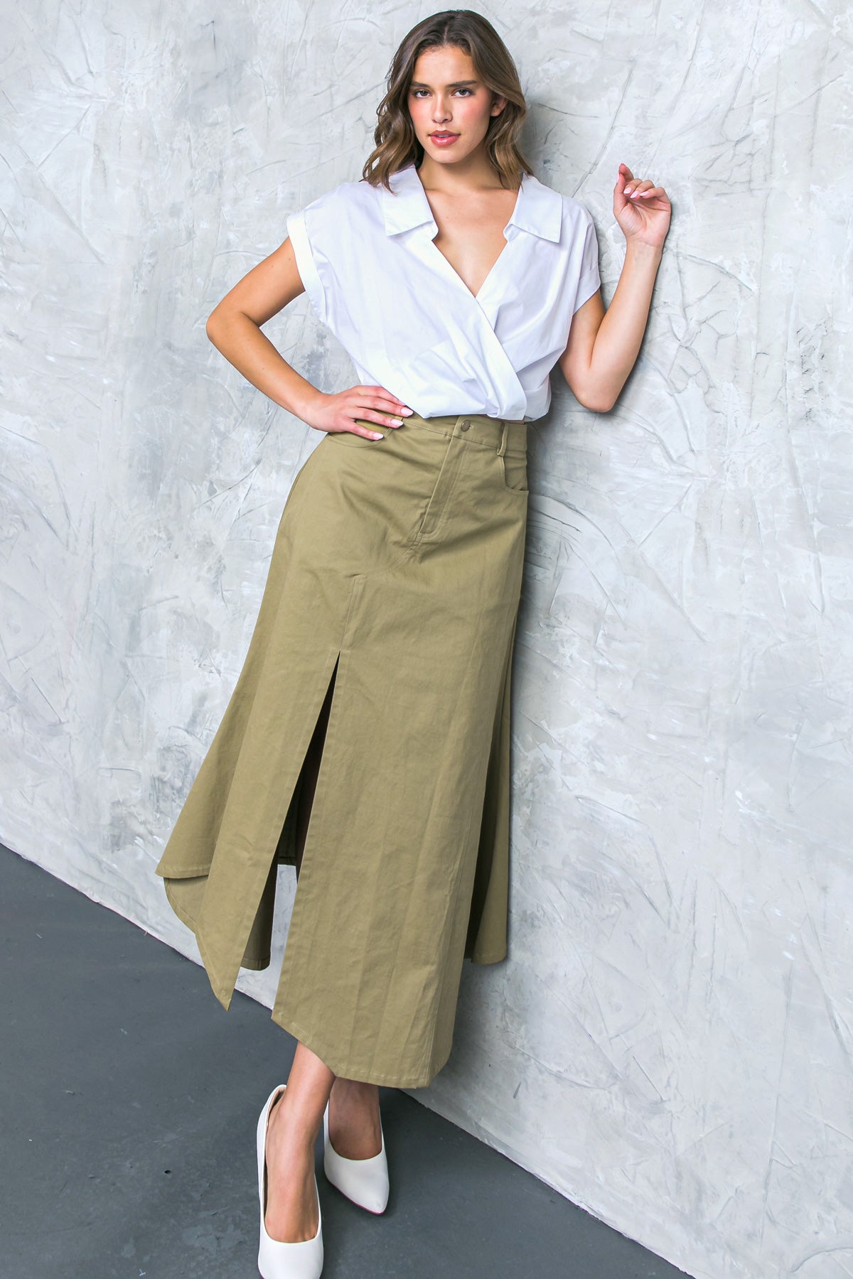 FALDA MIDI DE SARGENTO COMPLETO