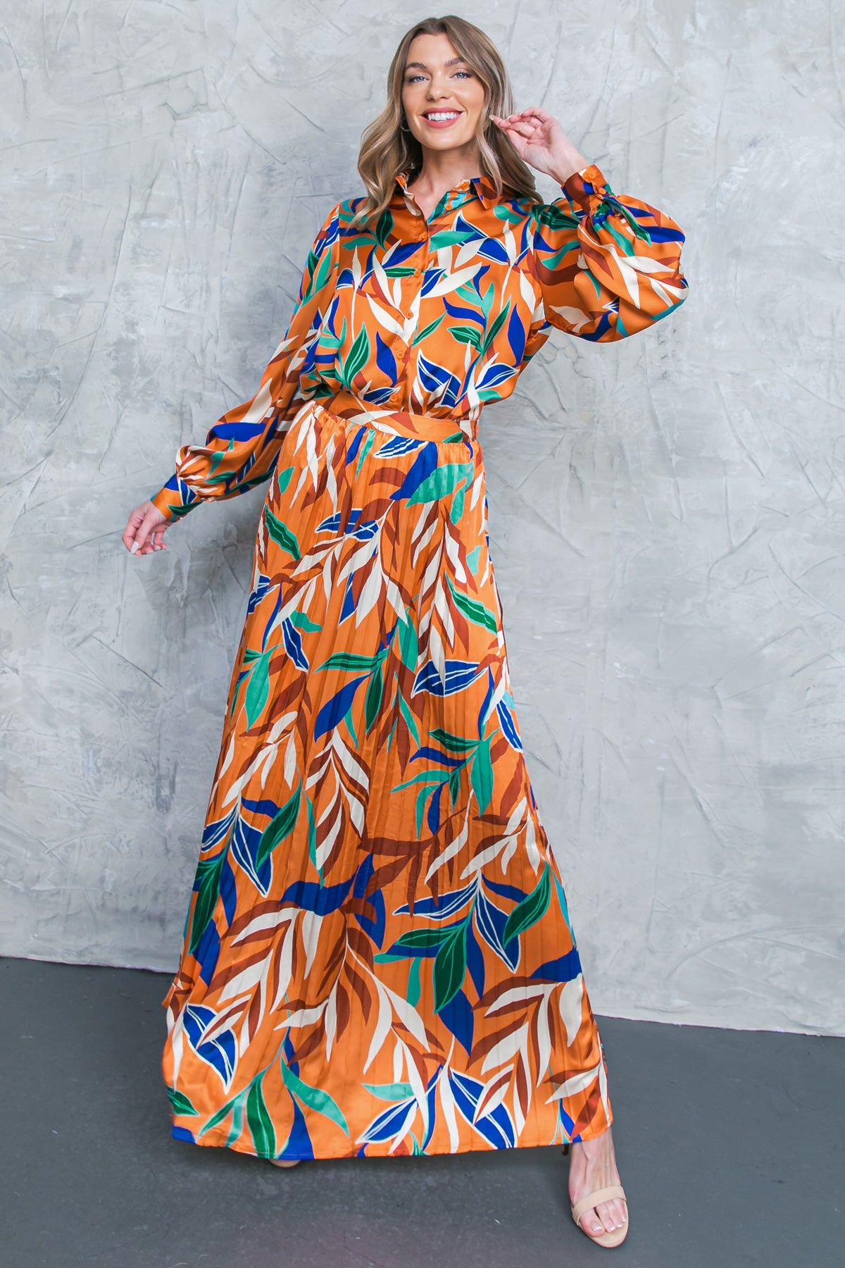 SAIA MAXI TECIDA COM SENSAÇÃO DE OUTONO