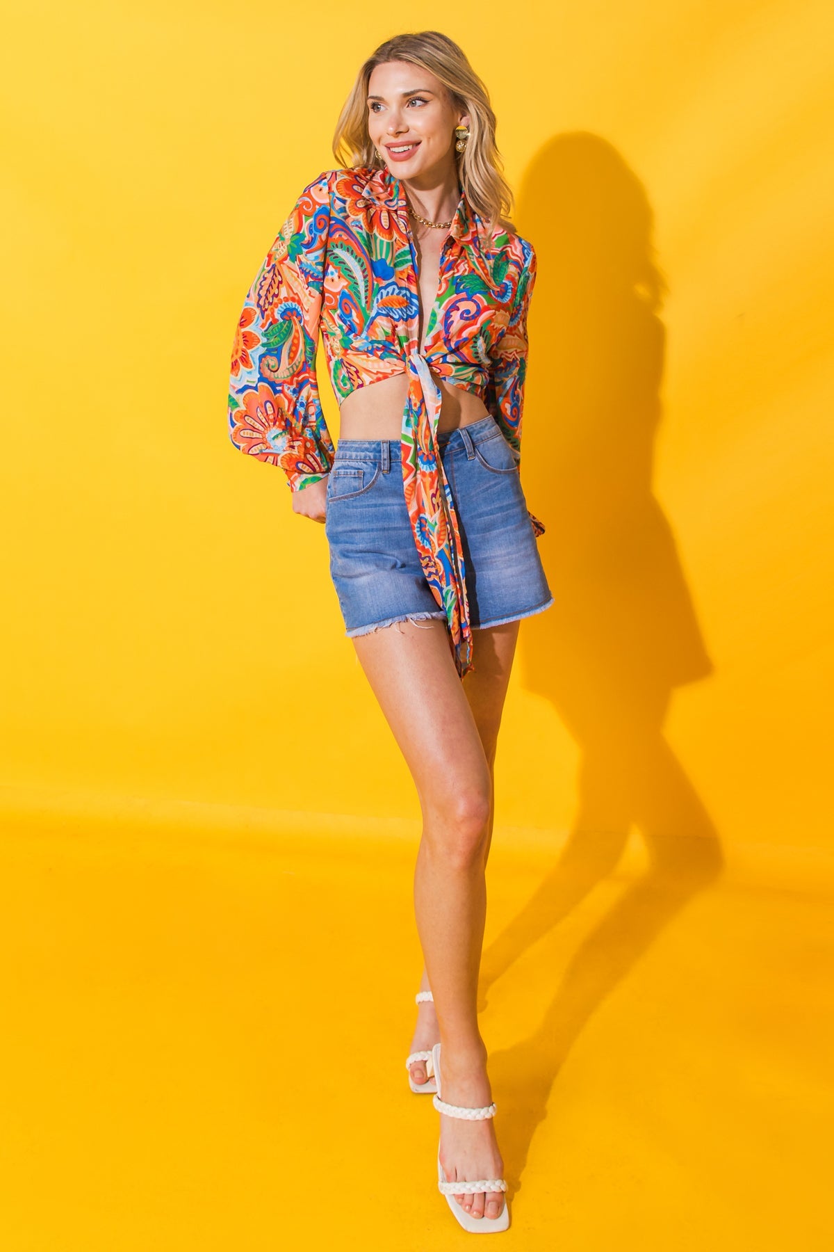 MEU LUGAR FELIZ BLUSA DE TECIDO