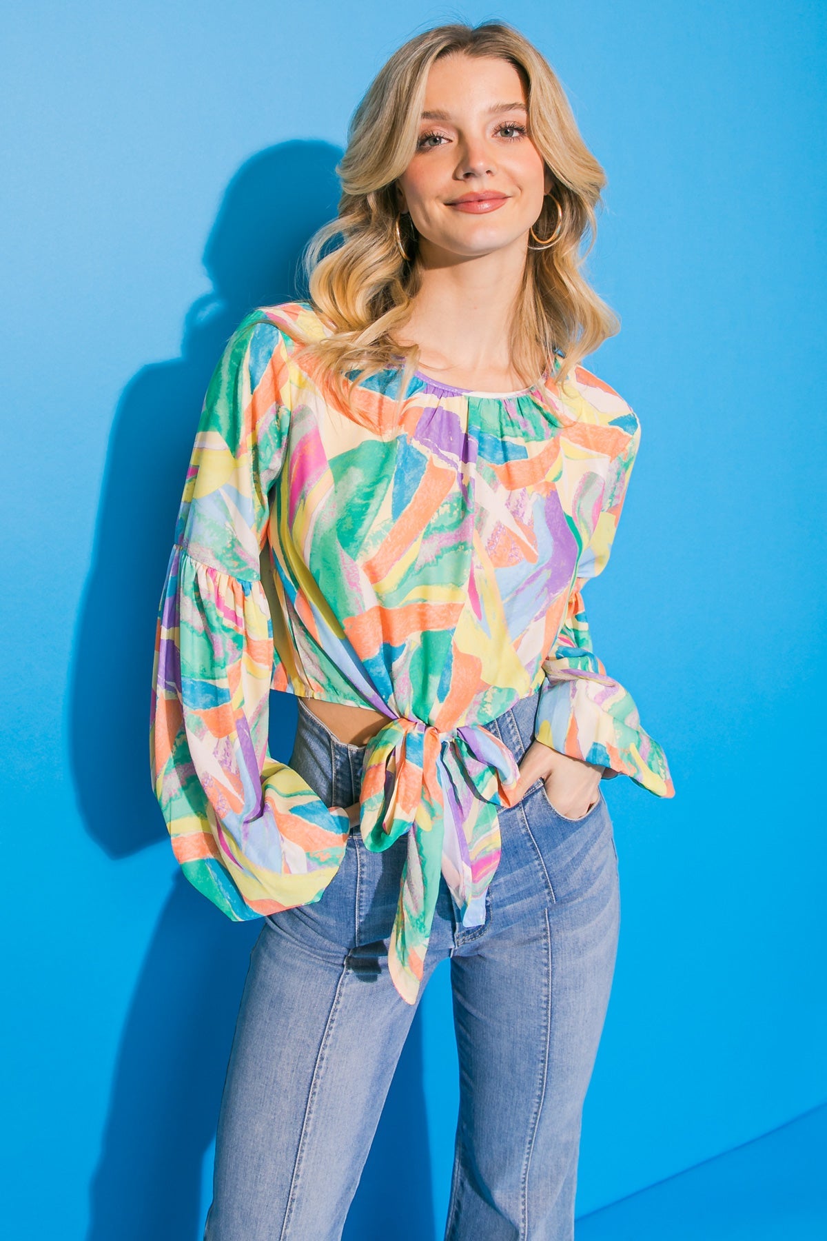 SIGHT SET ON TONIGHT WOVEN TOP - MaraFormigone