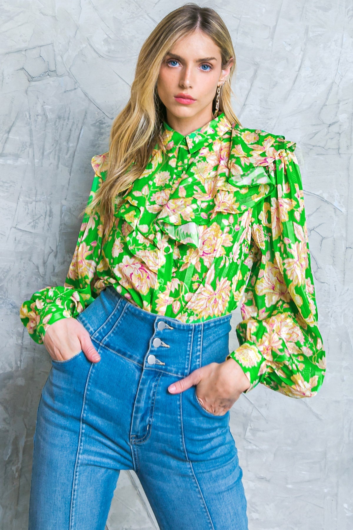 STUCK ON AN ISLAND WOVEN TOP - MaraFormigone