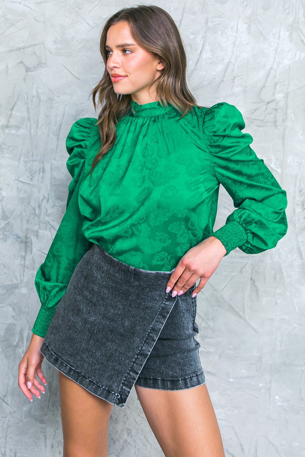 TOP DE SATÉN DE GOLEN GLANCES