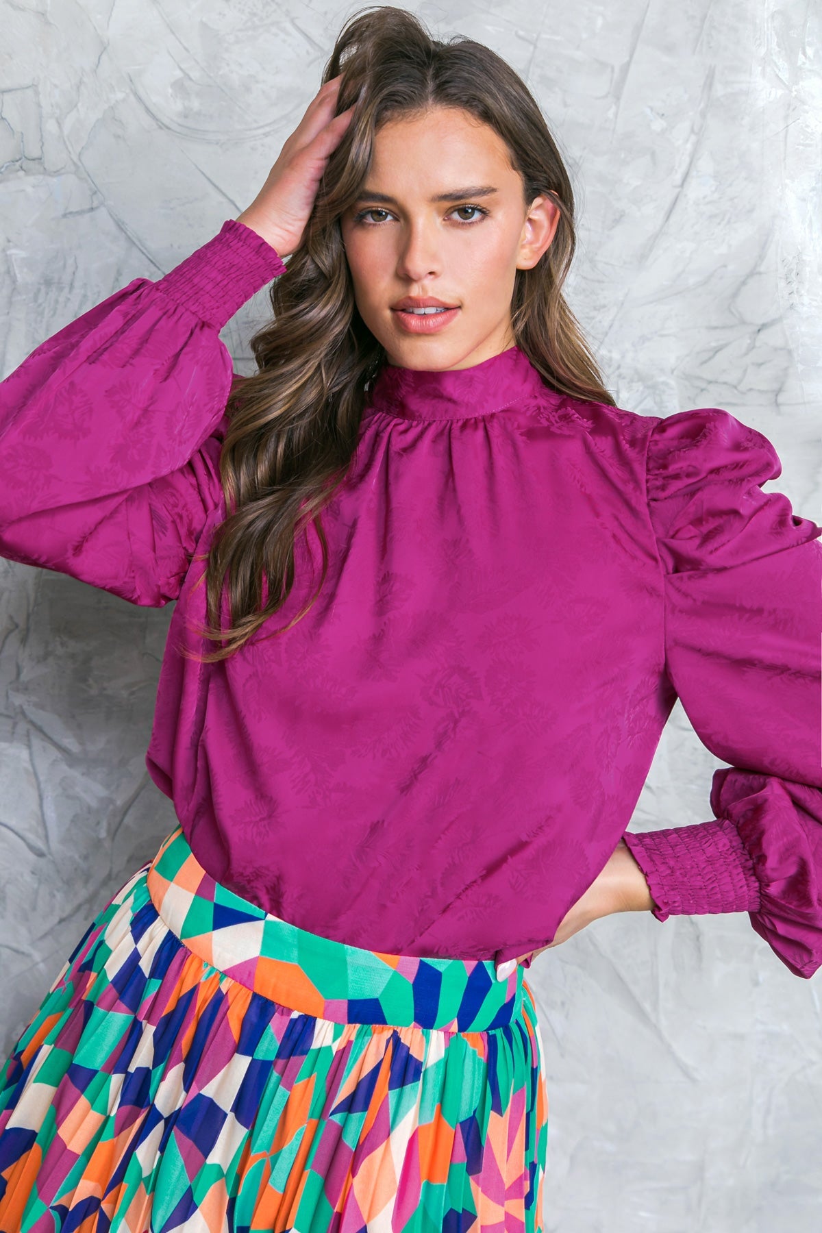 TOP DE SATÉN DE GOLEN GLANCES