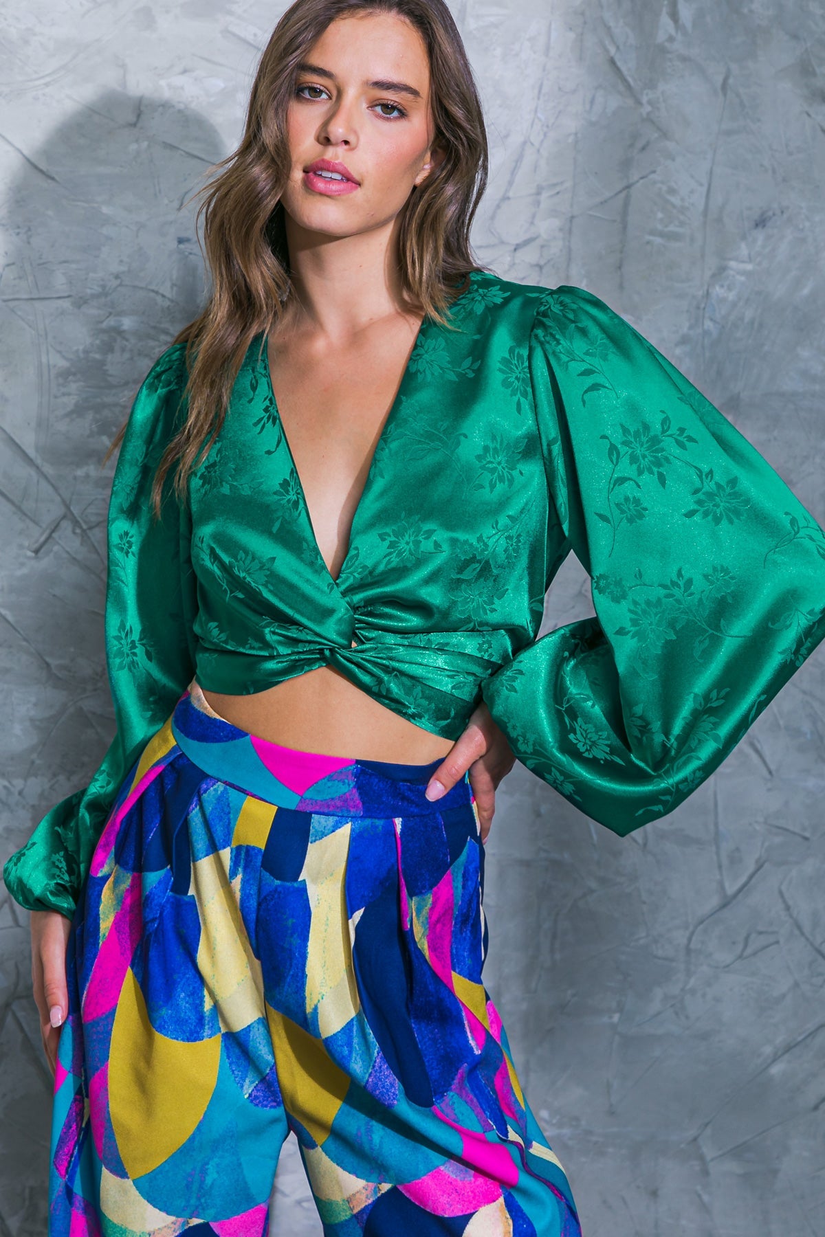 DARLING PERSONALITY WOVEN TOP - MaraFormigone