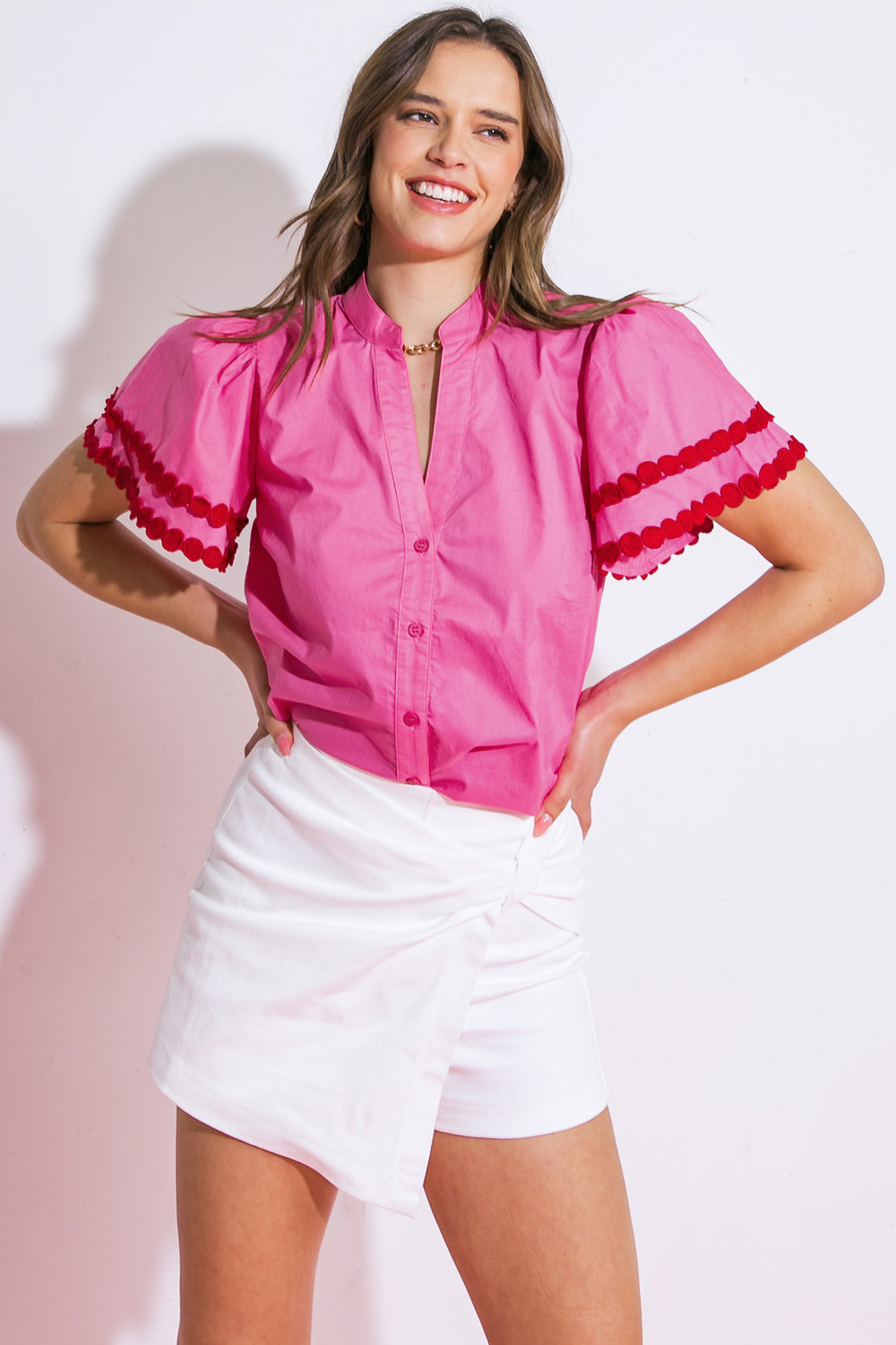 LEARN AS YOU GO WOVEN TOP - MaraFormigone