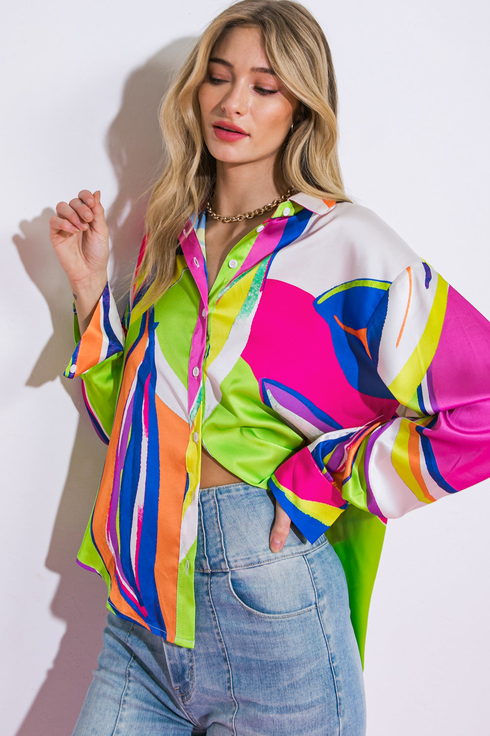 GET GOING WOVEN TOP - MaraFormigone