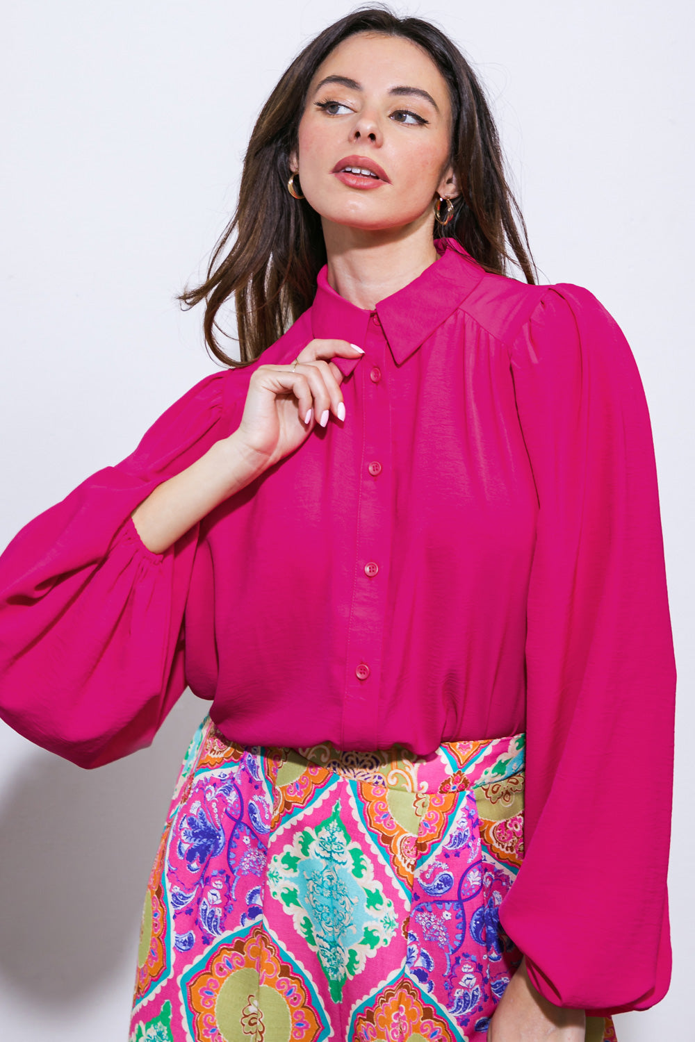 COMFORTABLE CHARM WOVEN TOP - MaraFormigone