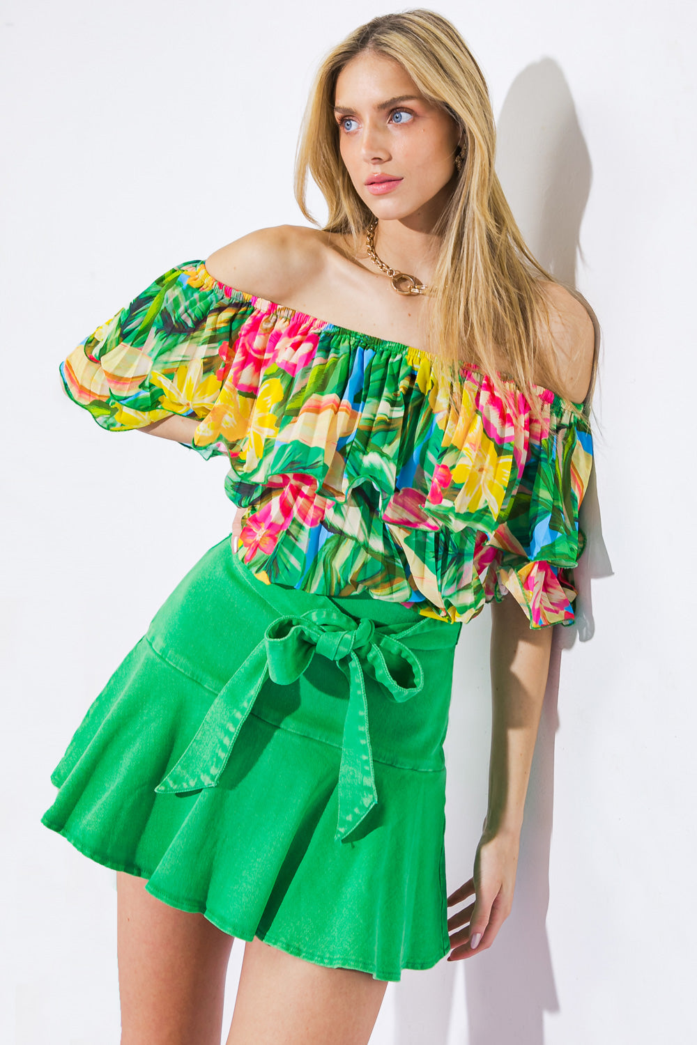 I'LL BE LOVING YOU WOVEN TOP - MaraFormigone