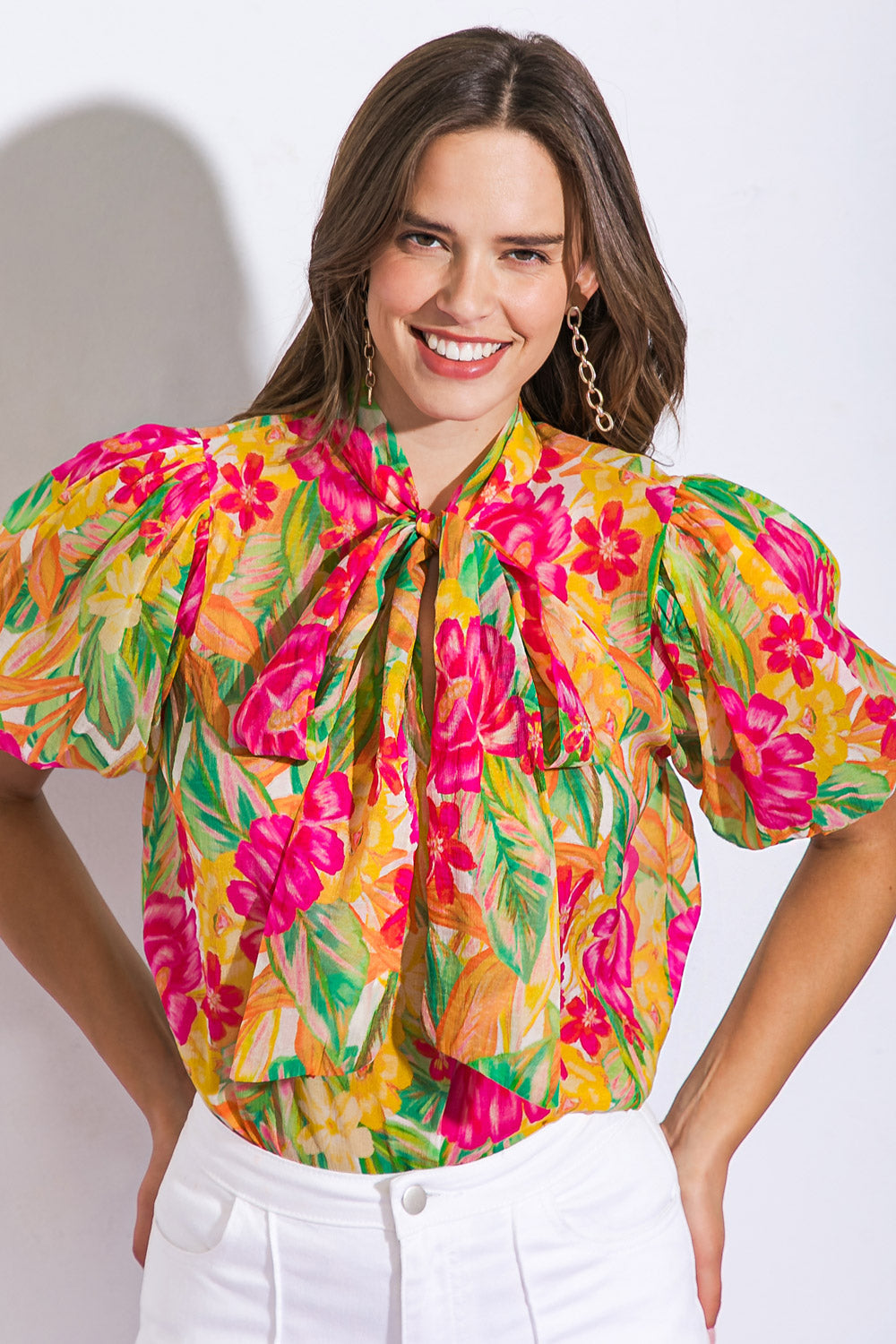 DAY DOWNTOWN WOVEN TOP - MaraFormigone