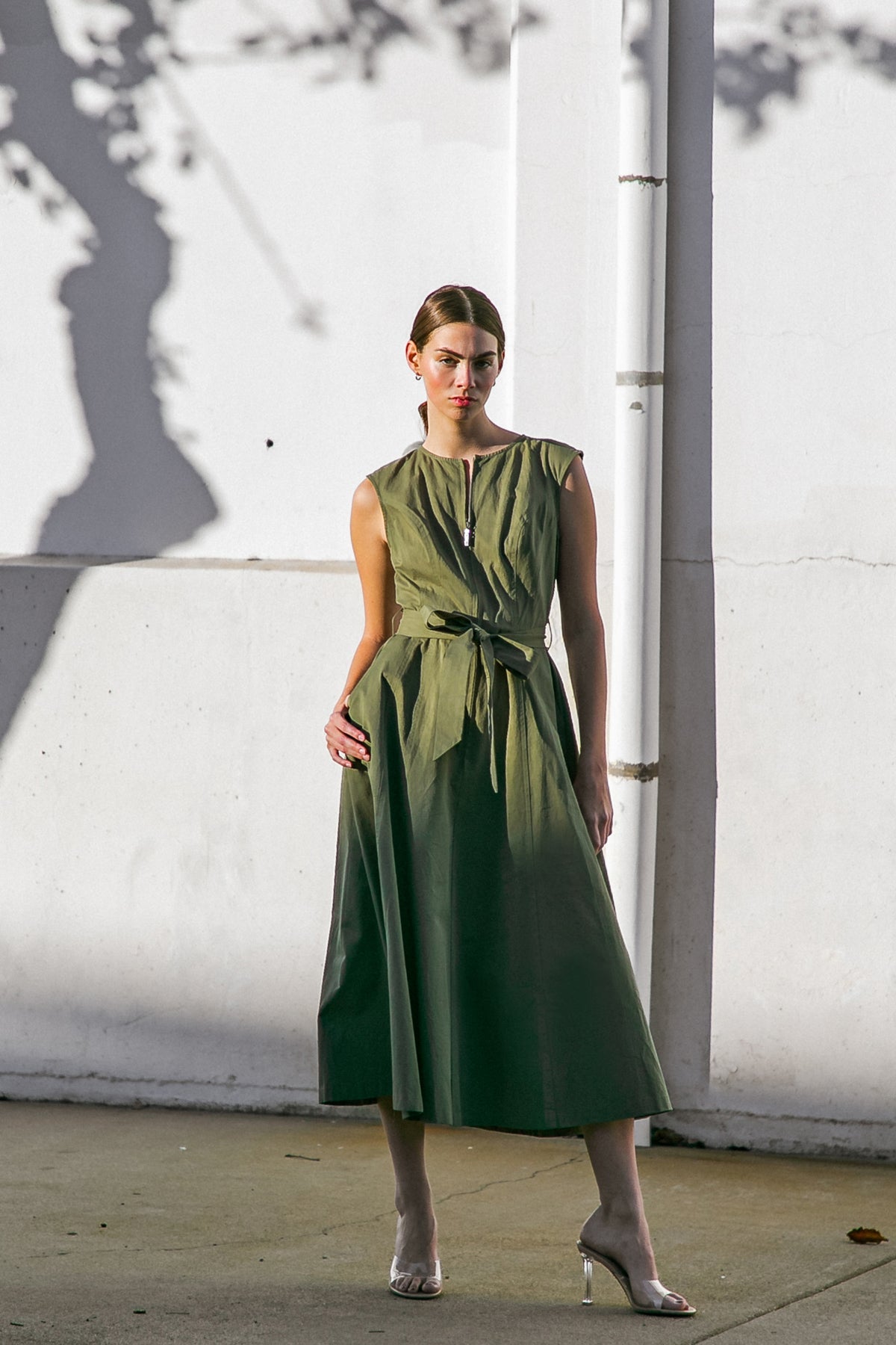 DELICATE DREAMS WOVEN MIDI DRESS - MaraFormigone