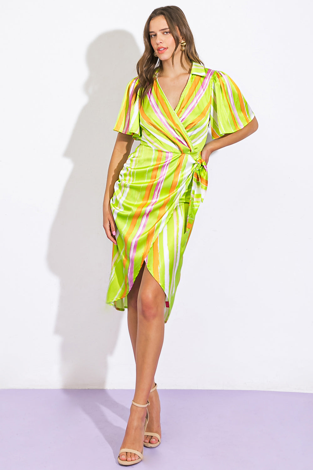 MINIVESTIDO DE SATÉN TEJIDO ROMANCE DREAMER