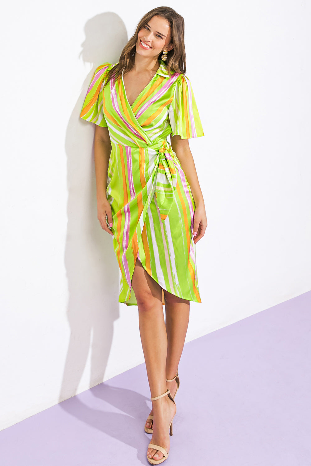 MINIVESTIDO DE SATÉN TEJIDO ROMANCE DREAMER