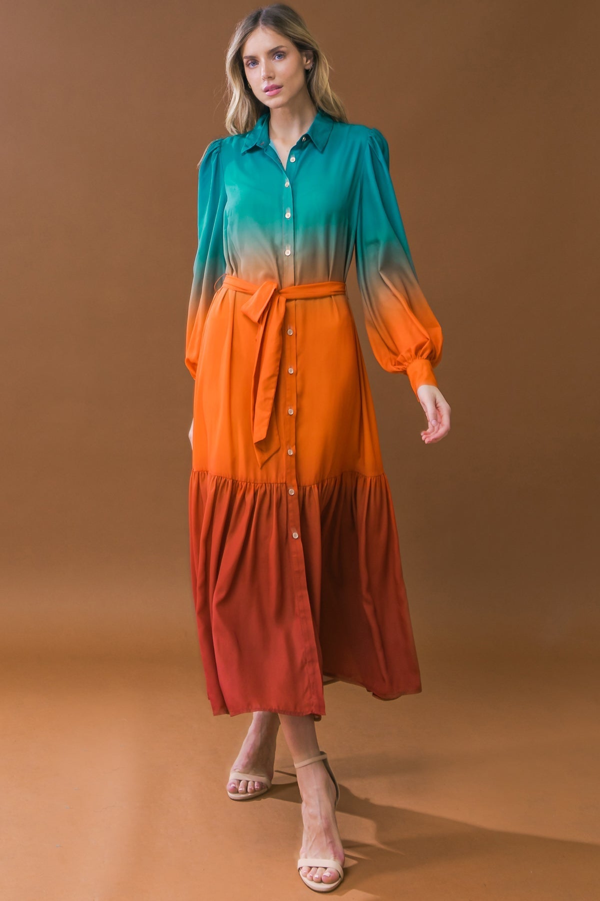 VESTIDO MIDI TEJIDO IMPRESIONANTE