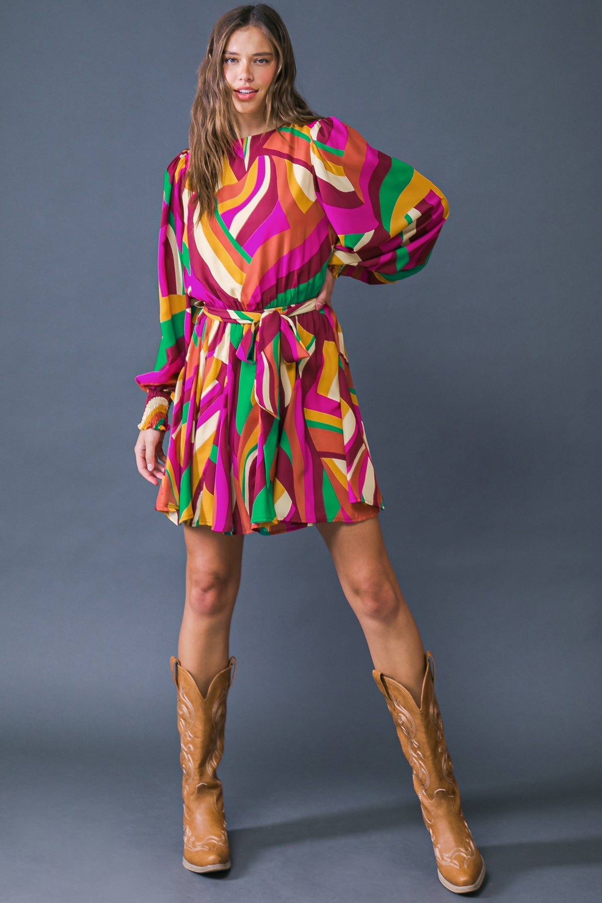 KEEP ON MOVING WOVEN MINI DRESS - MaraFormigone