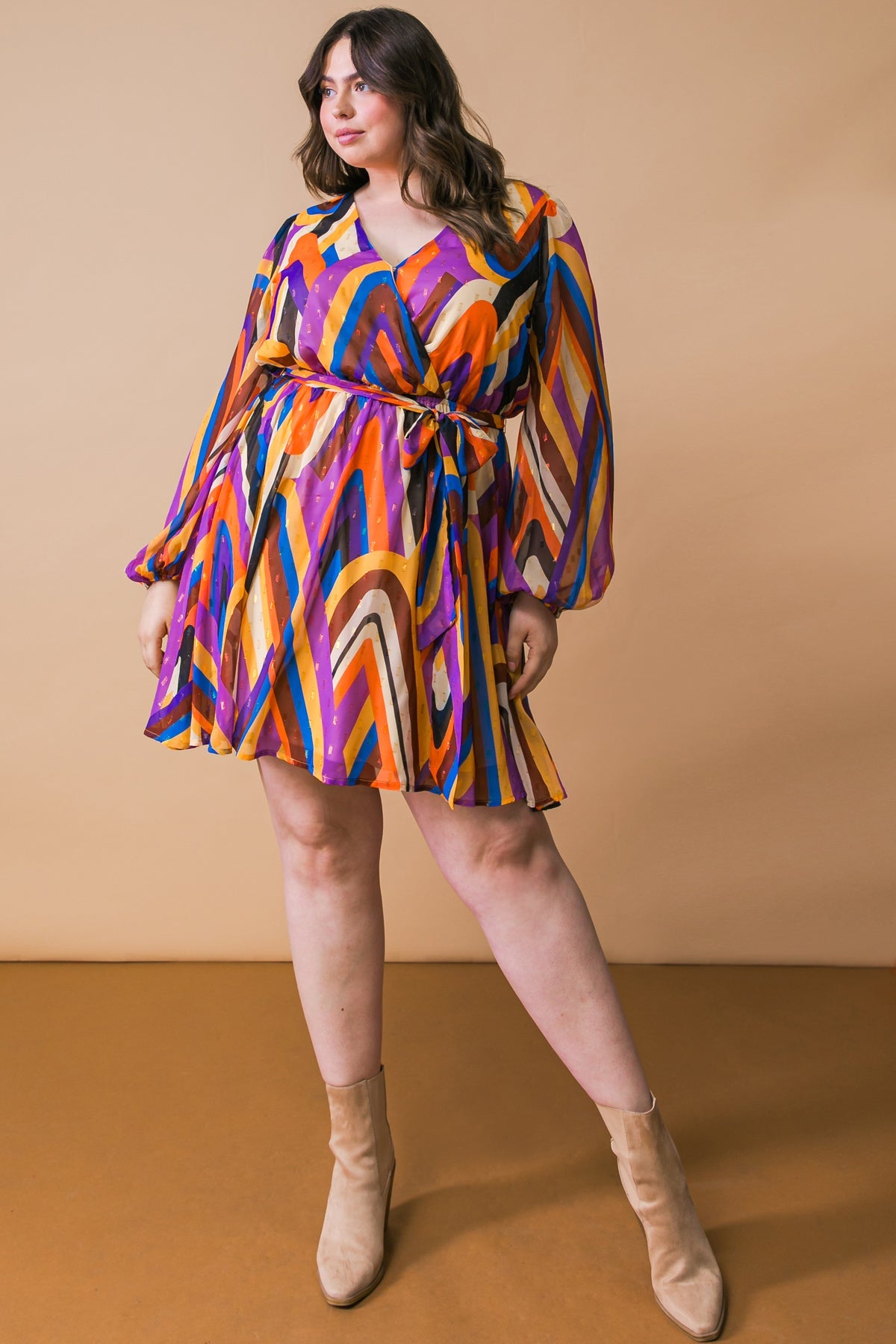 VESTIDO MINI DE TECIDO PALOMA PARA FESTA