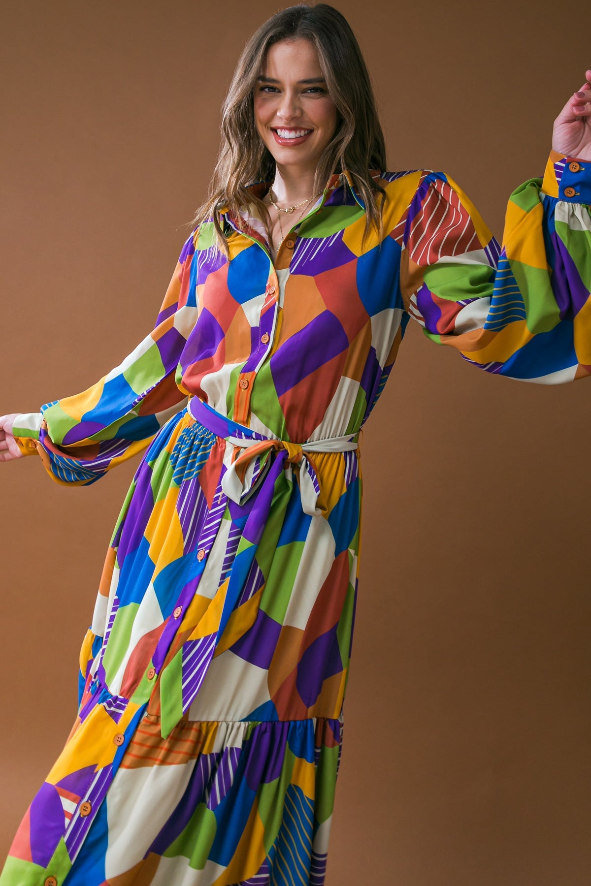 REMARKABLE FLAIR WOVEN MIDI DRESS - MaraFormigone