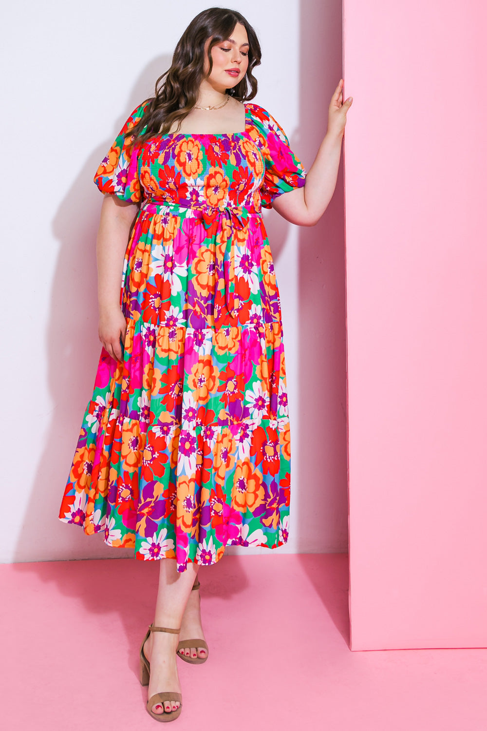 VESTIDO MIDI TECIDO QUE É O DESEJO DE TODOS