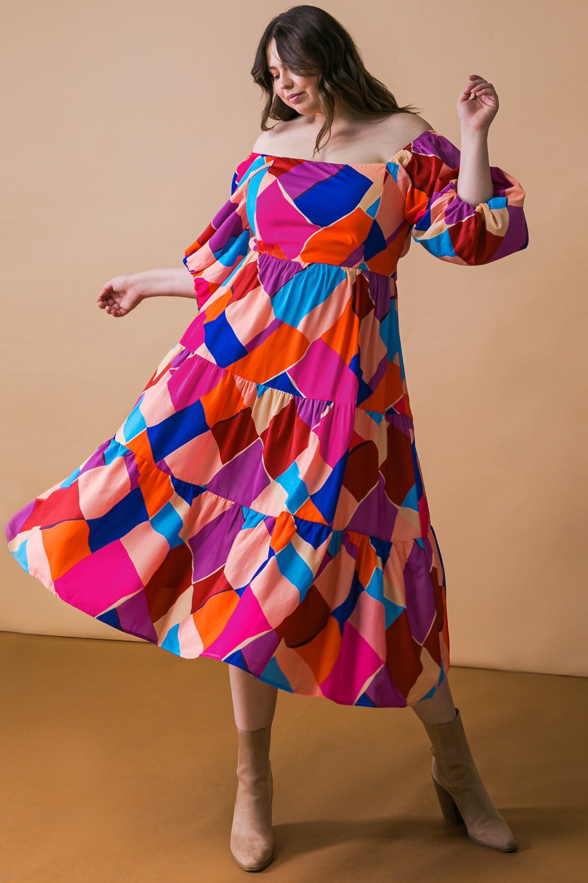 VESTIDO MIDI TEJIDO "TULLING HEARTSTRINGS"