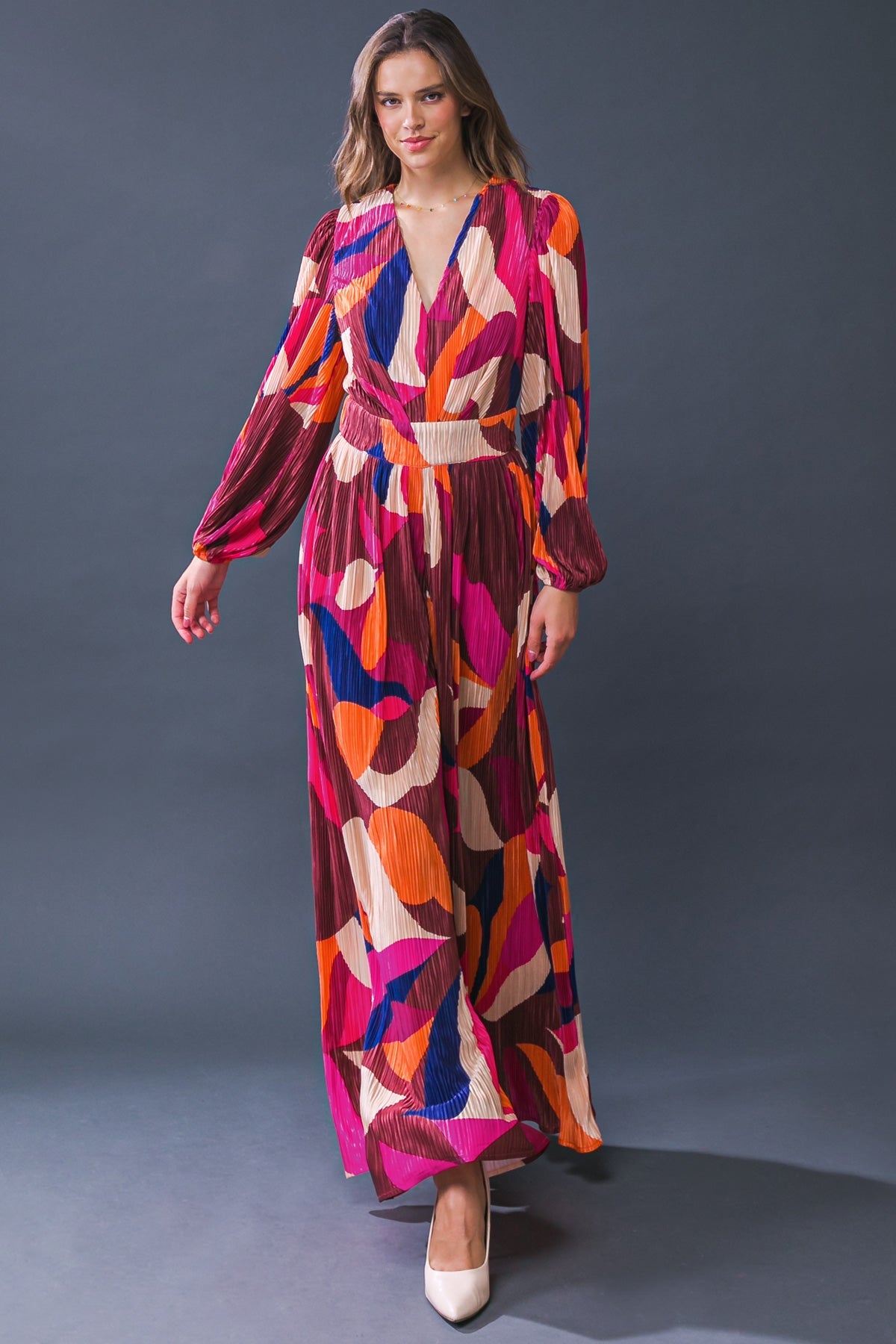 SET A TREND PLISSE JUMPSUIT - MaraFormigone