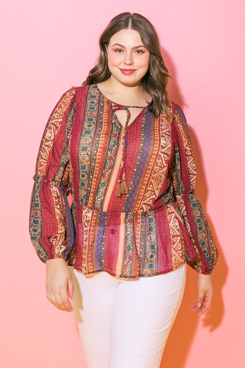 ENCANTADA COM ESTA BLUSA DE TECIDO