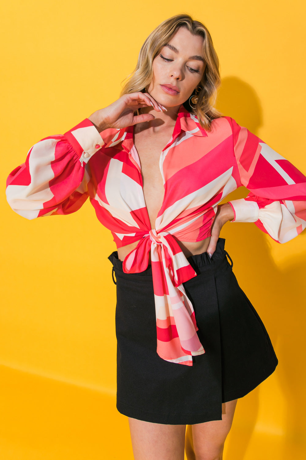 GOOD TIMES ONLY WOVEN TOP - MaraFormigone