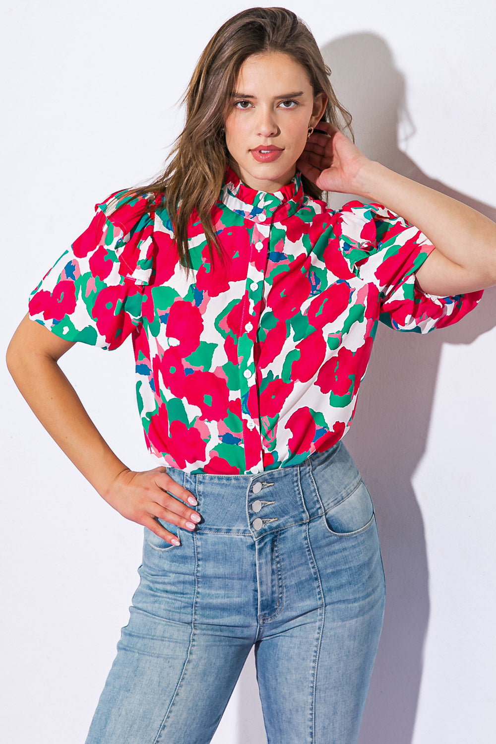 I CAN WAIT FOREVER WOVEN TOP - MaraFormigone