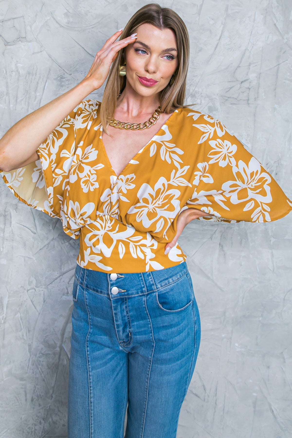 LET THE LIGHT IN BROWN WOVEN TOP - MaraFormigone