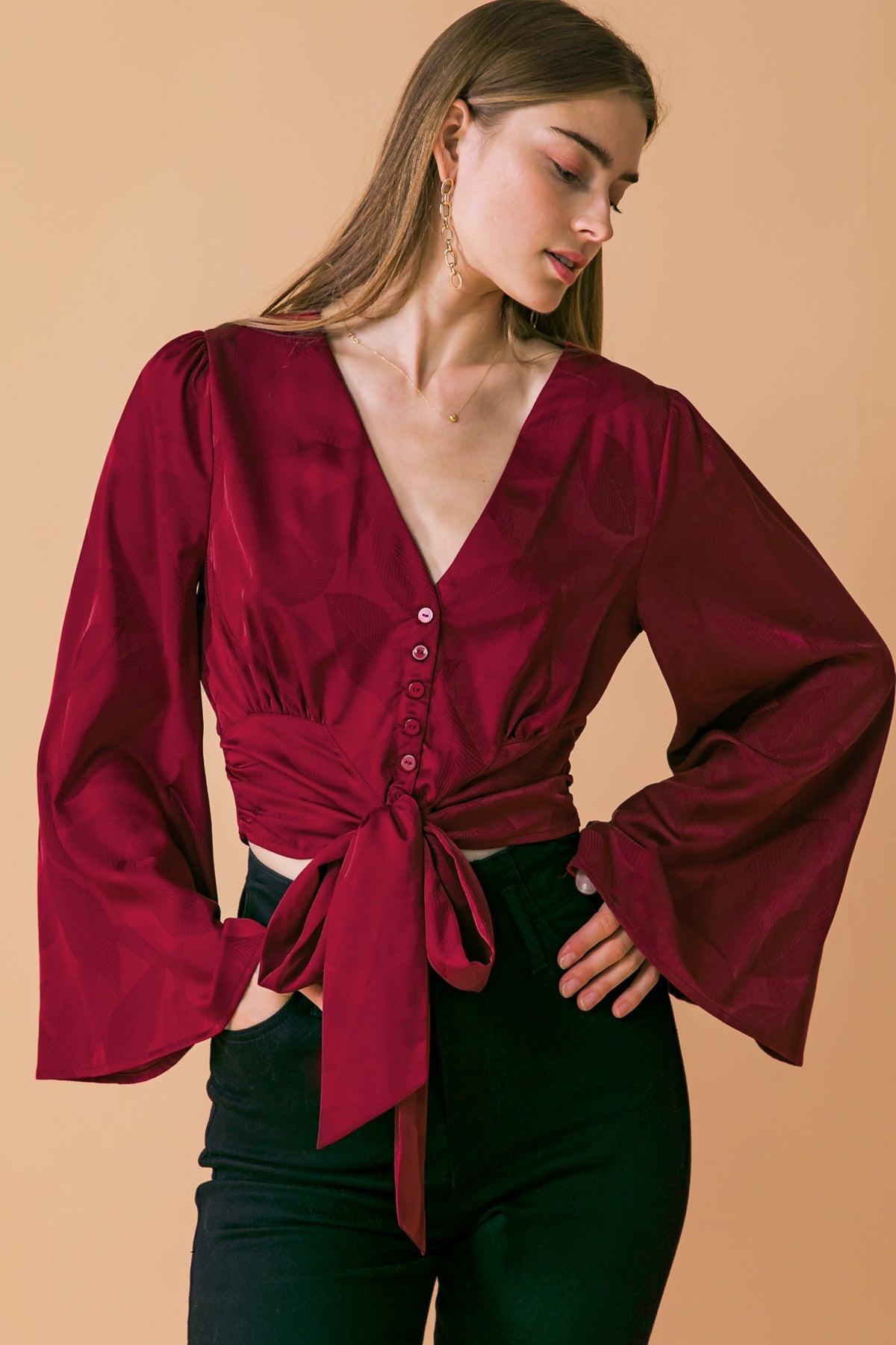 THE RIGHT ADDITION WOVEN TOP - MaraFormigone