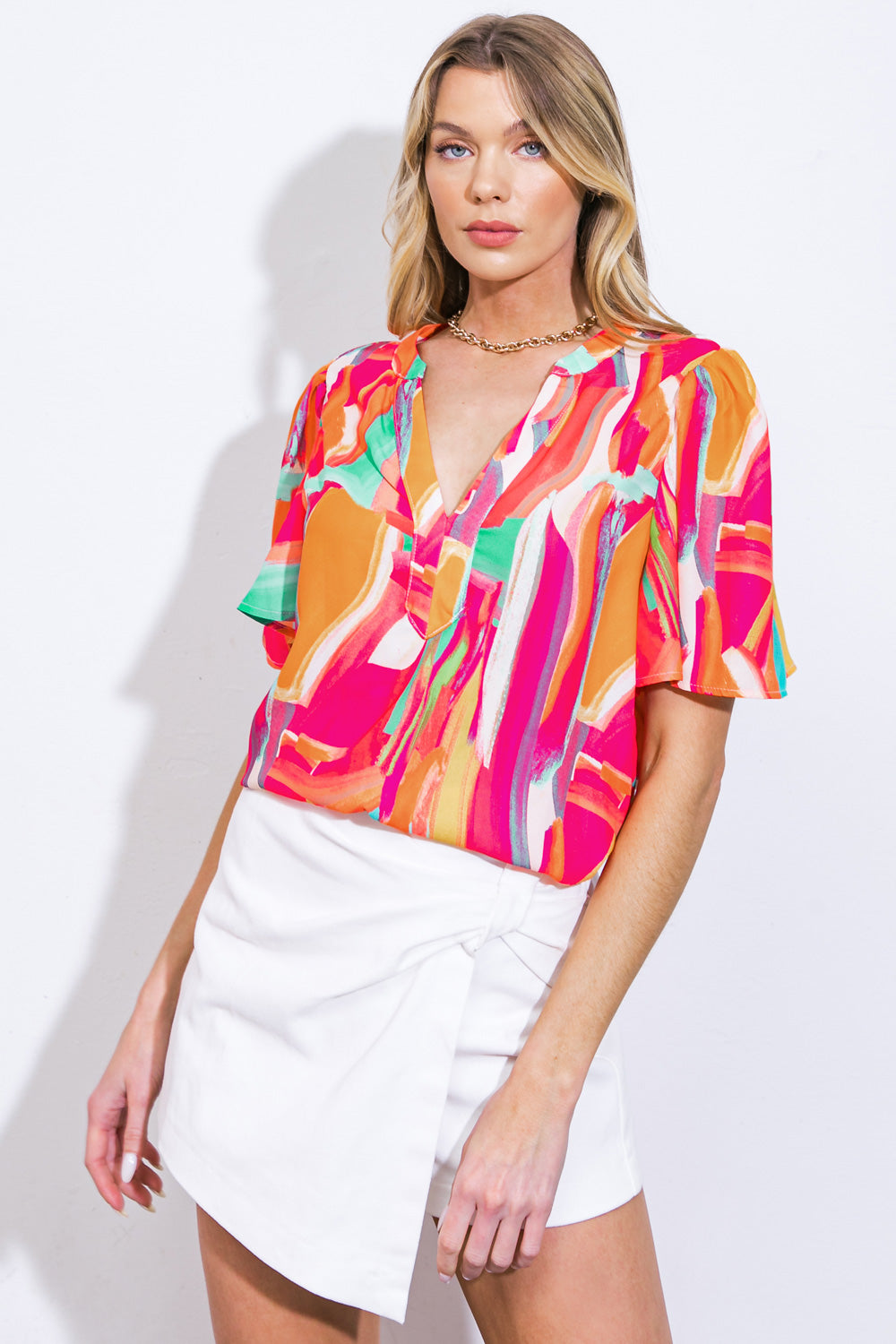 LEAN ON ME WOVEN TOP - MaraFormigone