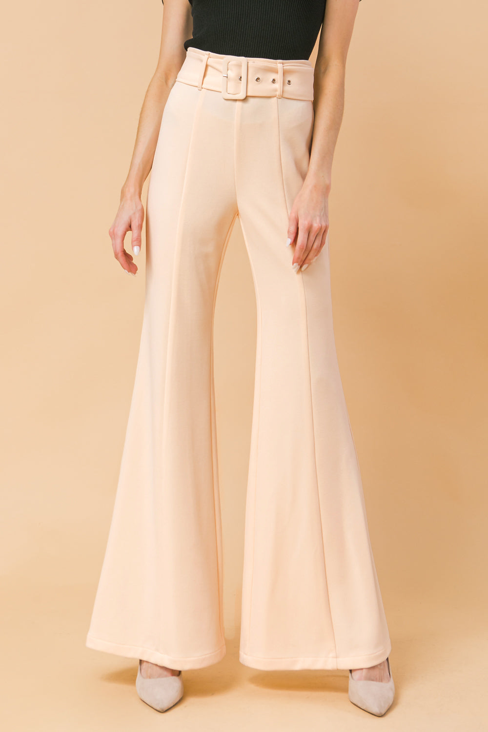 COUNTDOWN THE HOURS WOVEN FLARED PANTS - MaraFormigone