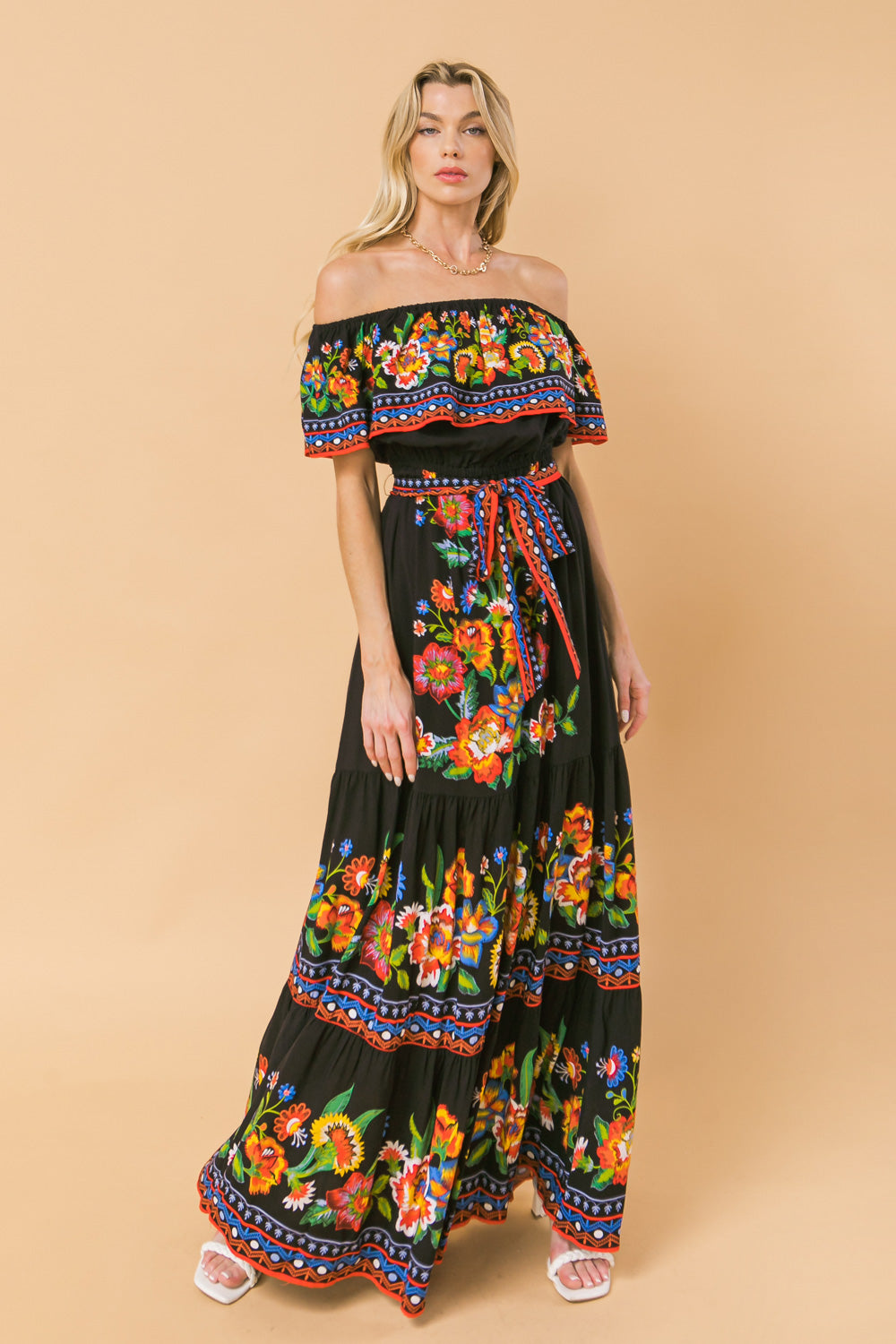 POETIC LOVE PRINT MAXI DRESS - MaraFormigone