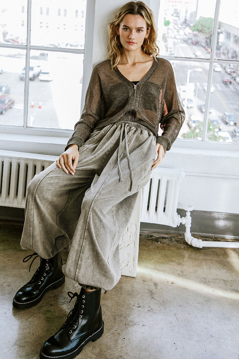 BLUSA DE SUÉTER "HERE GOES NOTHING"