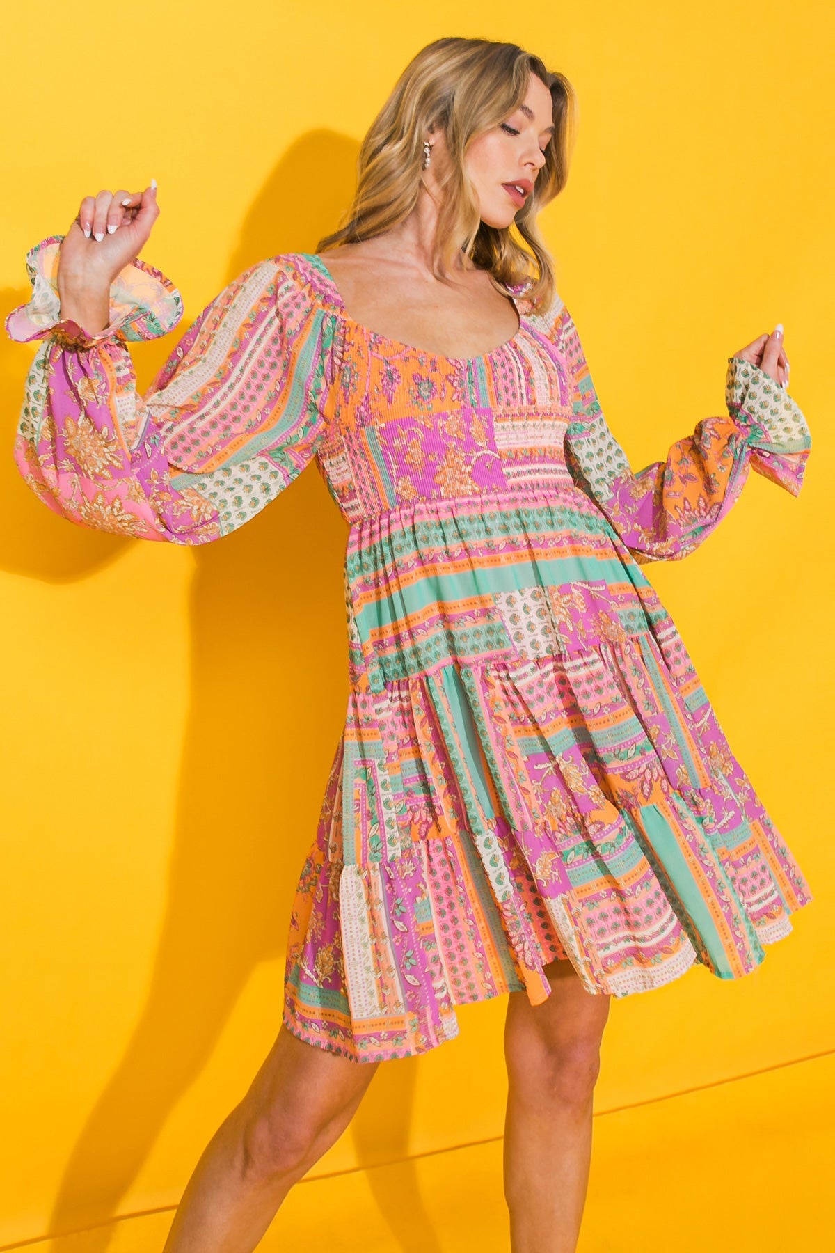 REDEEMING LOVE WOVEN MINI DRESS - MaraFormigone