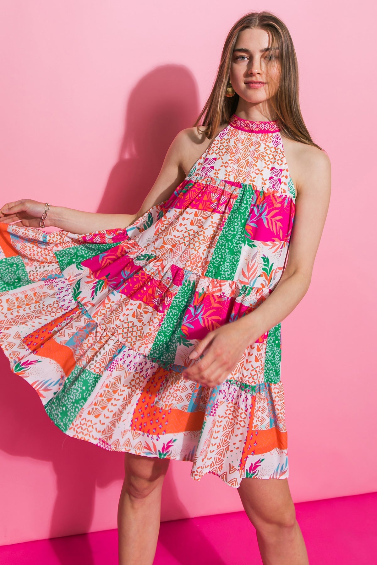 DELIGHTFUL PARTIES WOVEN MINI DRESS - MaraFormigone